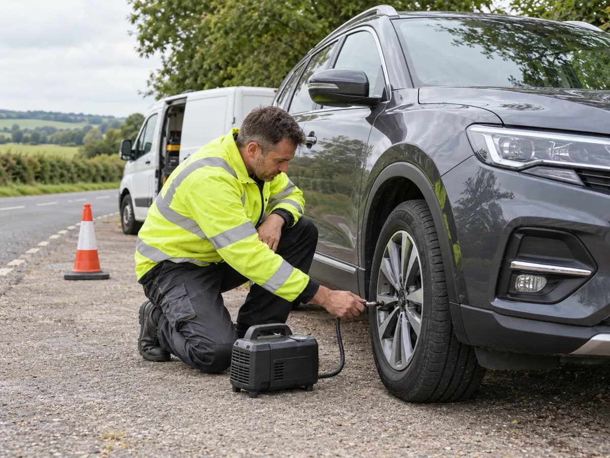 FSR Recovery technician providing roadside assistance